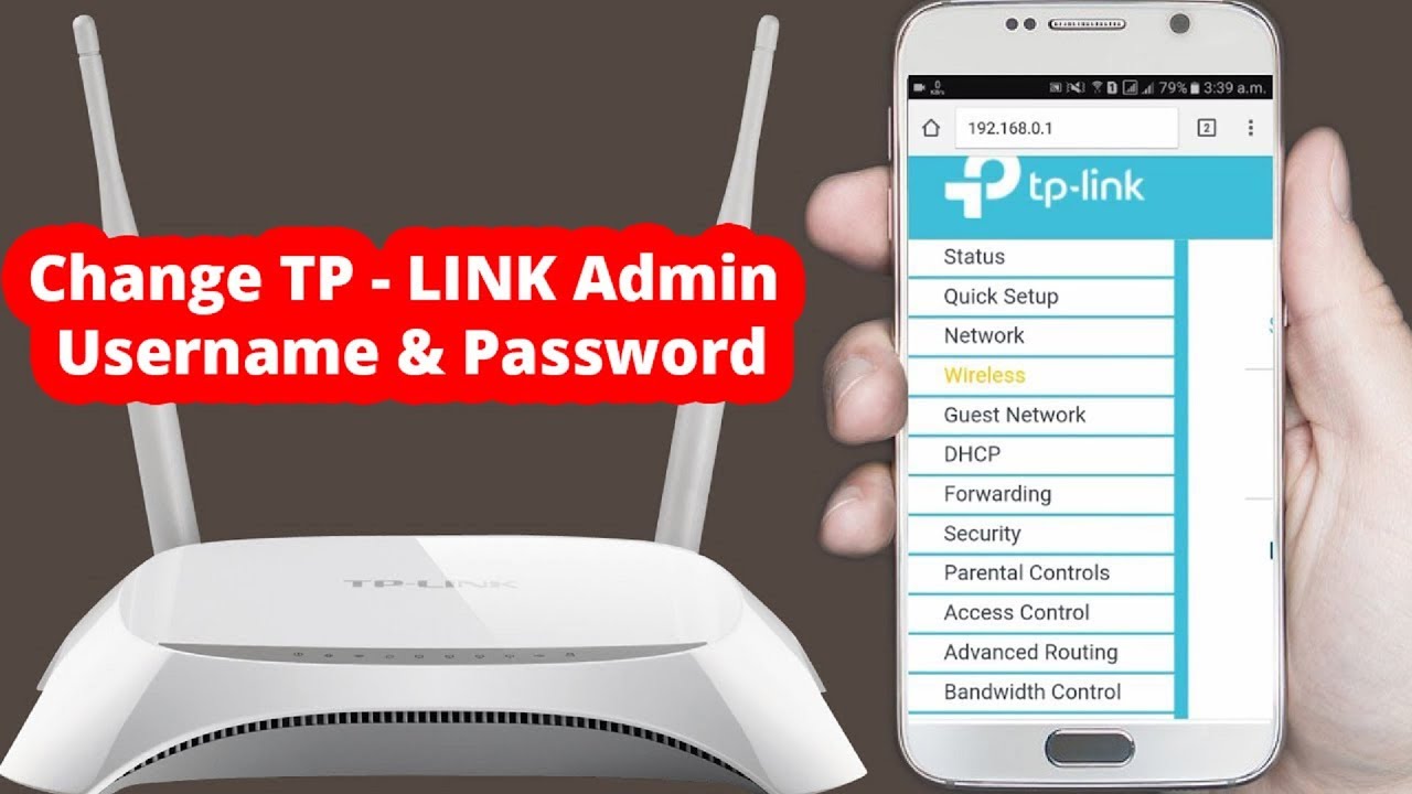 tp link admin log in